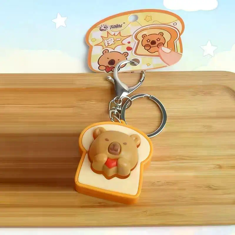 Electronics Gadgets Bag - Mini Steamed Bun Stress Relief Keychain,