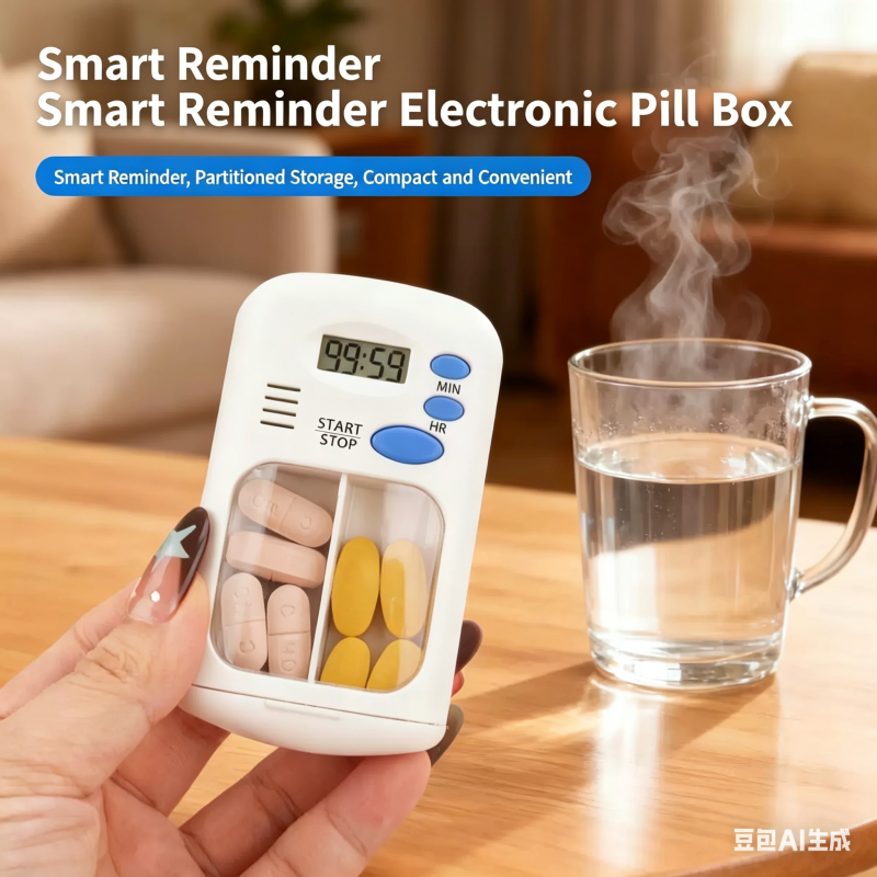 Electronics & Tech Gadgets - Mini Portable Electronic Intelligent Medicine Box,
