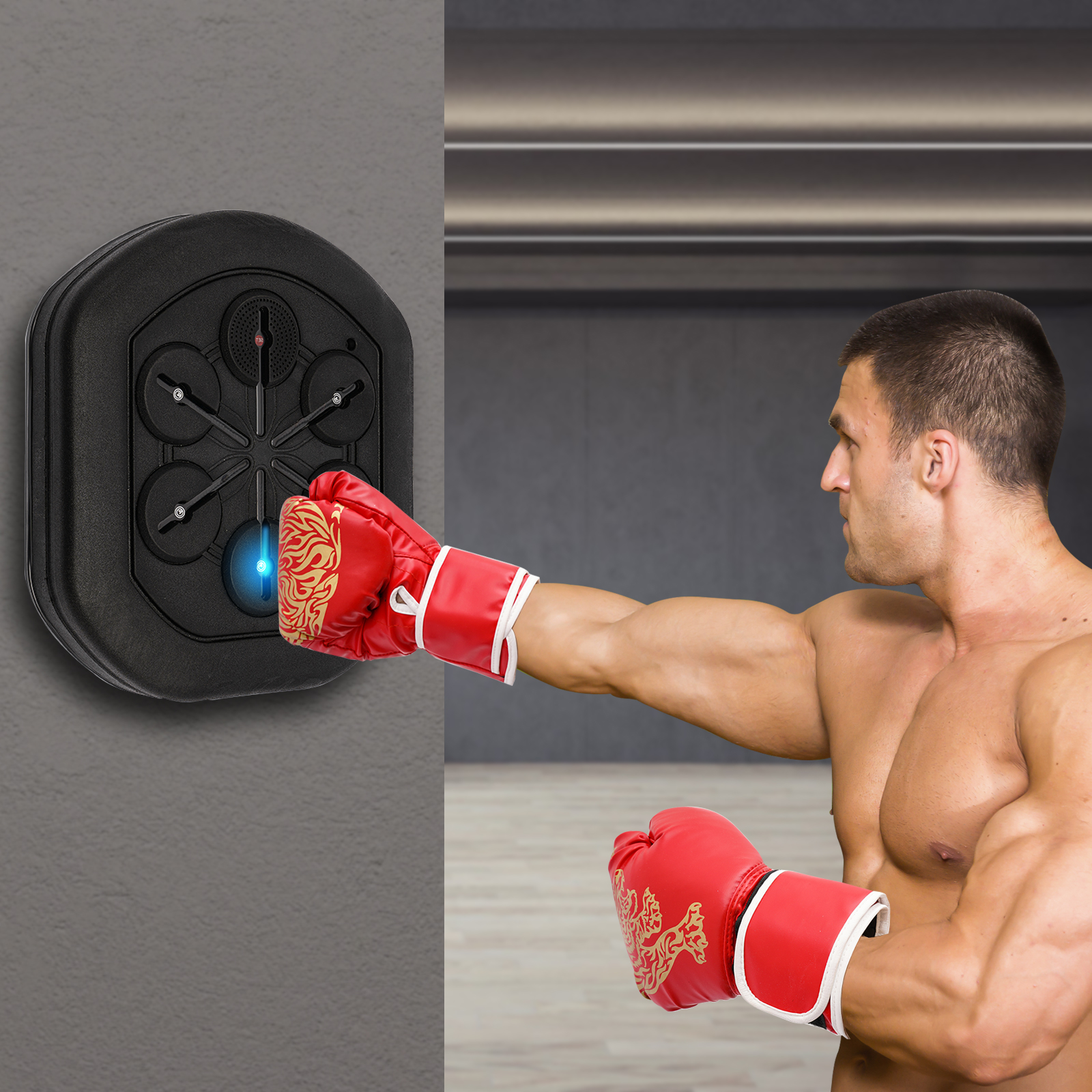 Music Boxing Machine Auto Powe - Led Gloves Music review and price