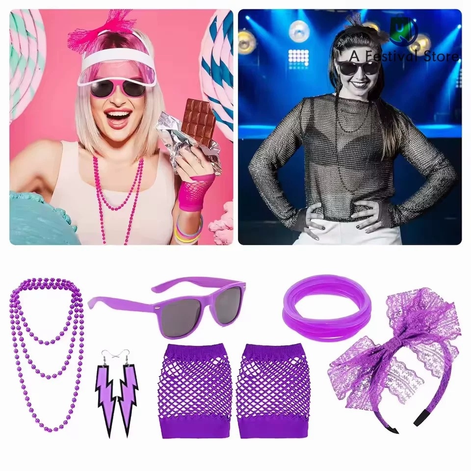 1980s Dance Party Accessories  - Led Gloves Music review and price