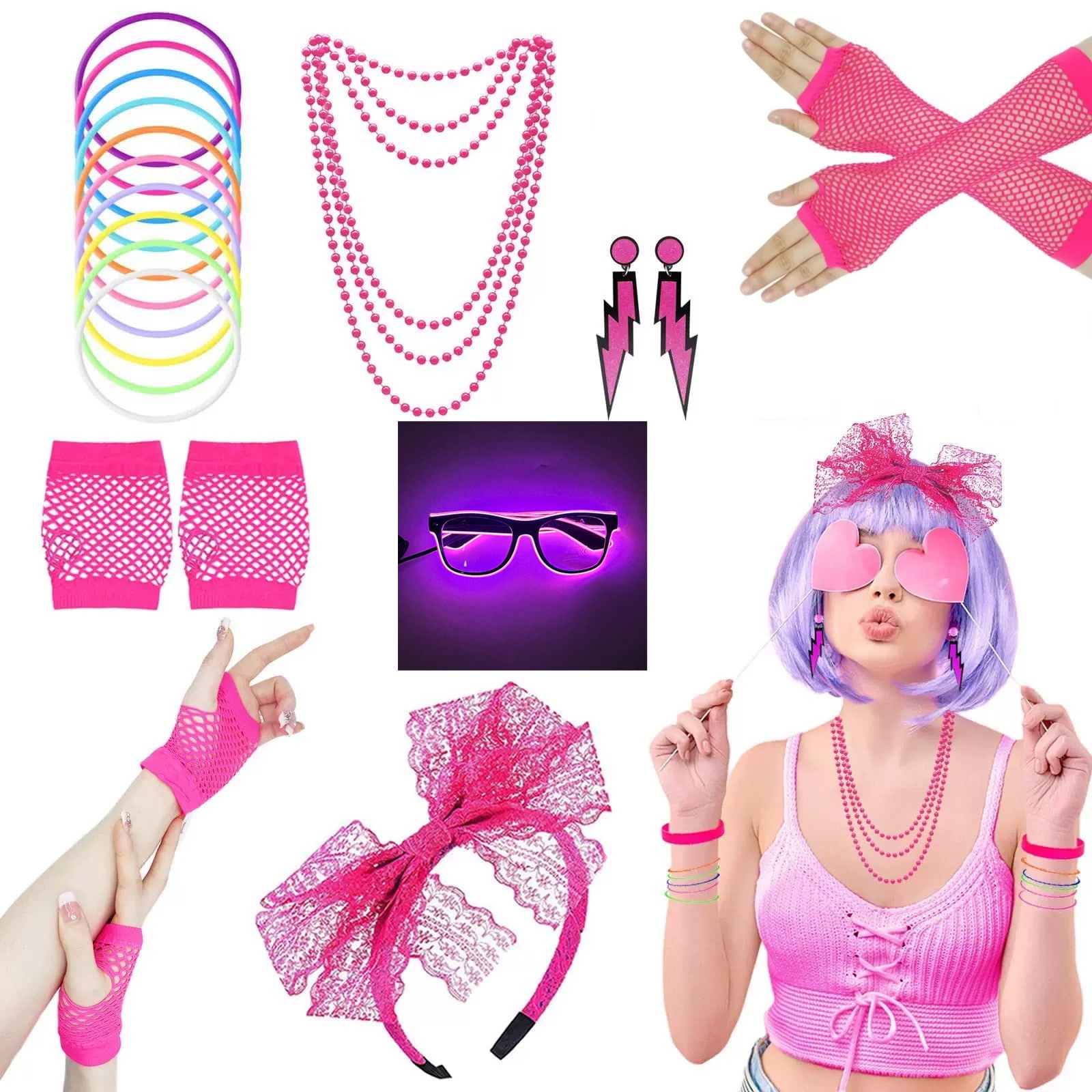 1980s Dance Party Accessories  - Led Gloves Music review and price