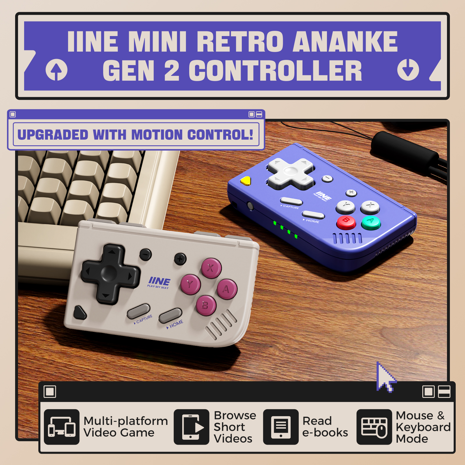 IINE Mini Retro Ananke Gen 2 G - Retro Game Controller Usb review and price