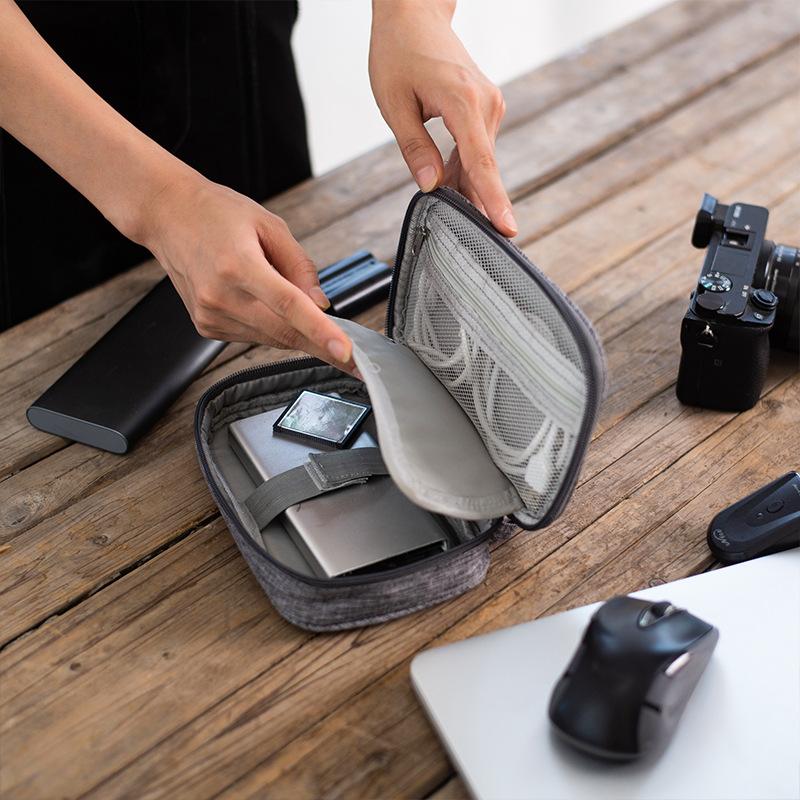 Double Layer Cable Storage Bag - Electronics Gadgets Bag review and price