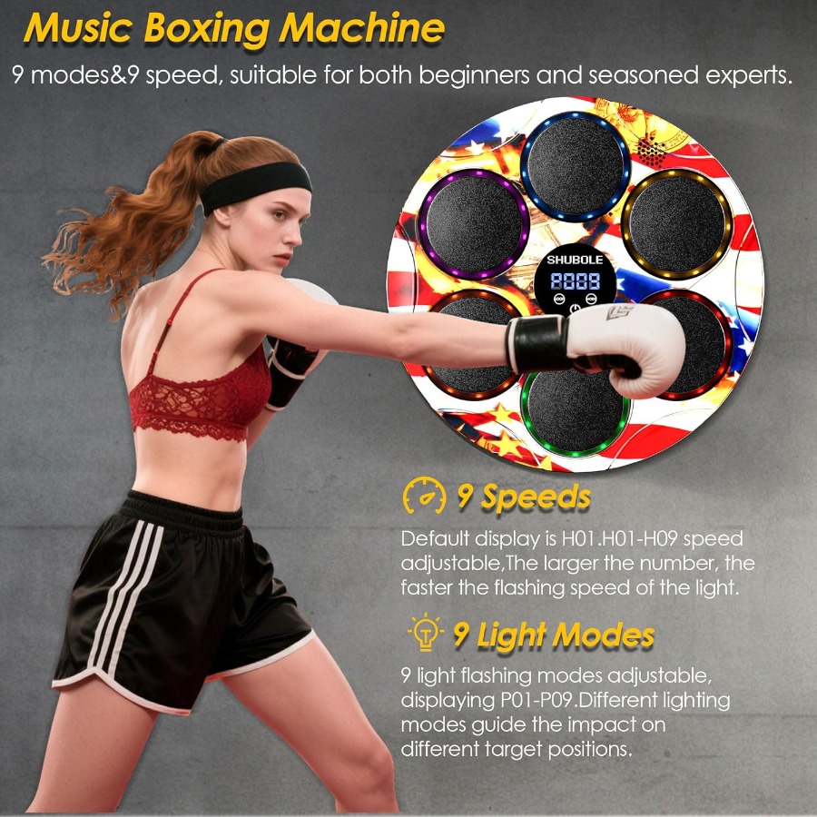 Wall Mounted Music Boxing Mach - Led Gloves Music review and price