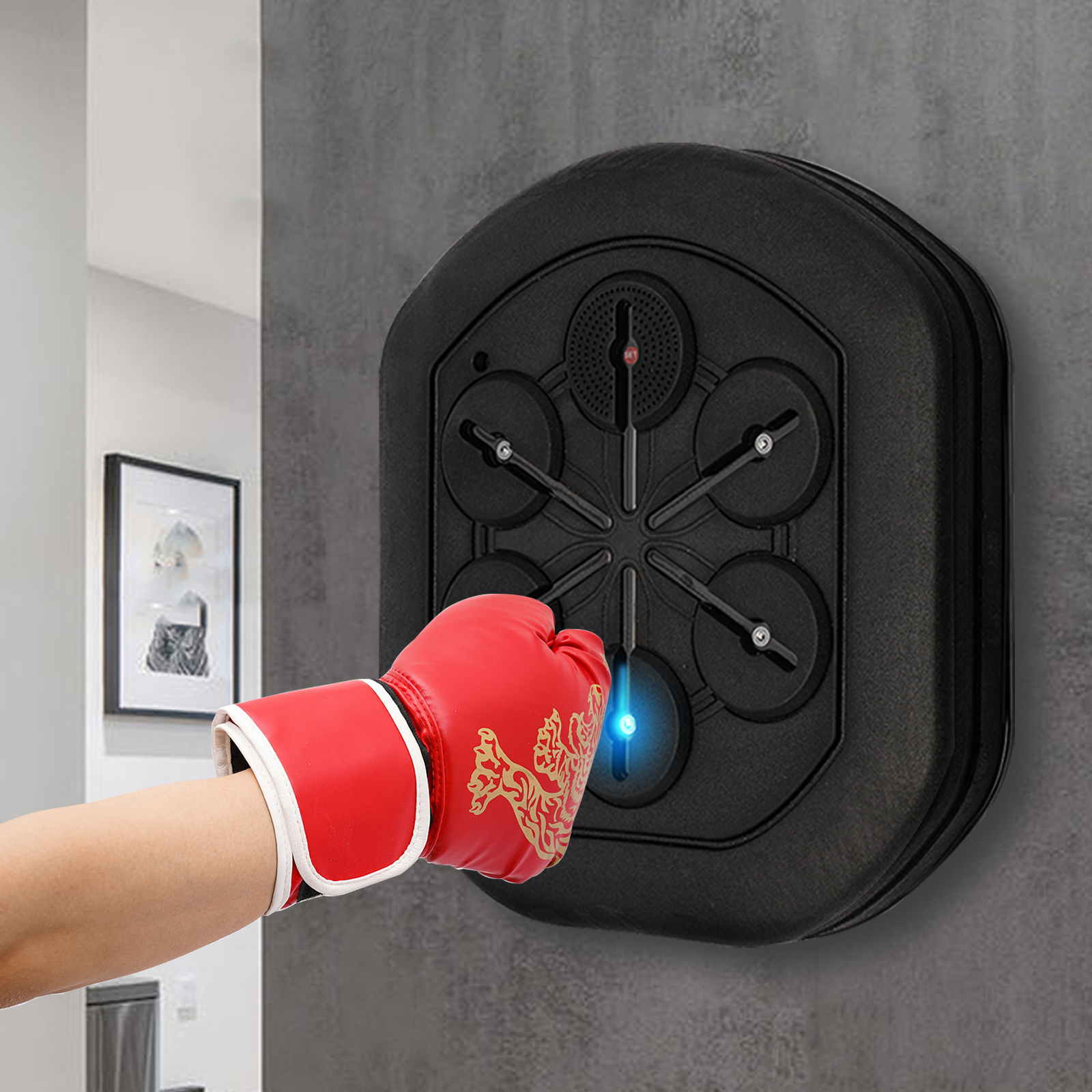 Music Boxing Machine Wall-Moun - Led Gloves Music review and price