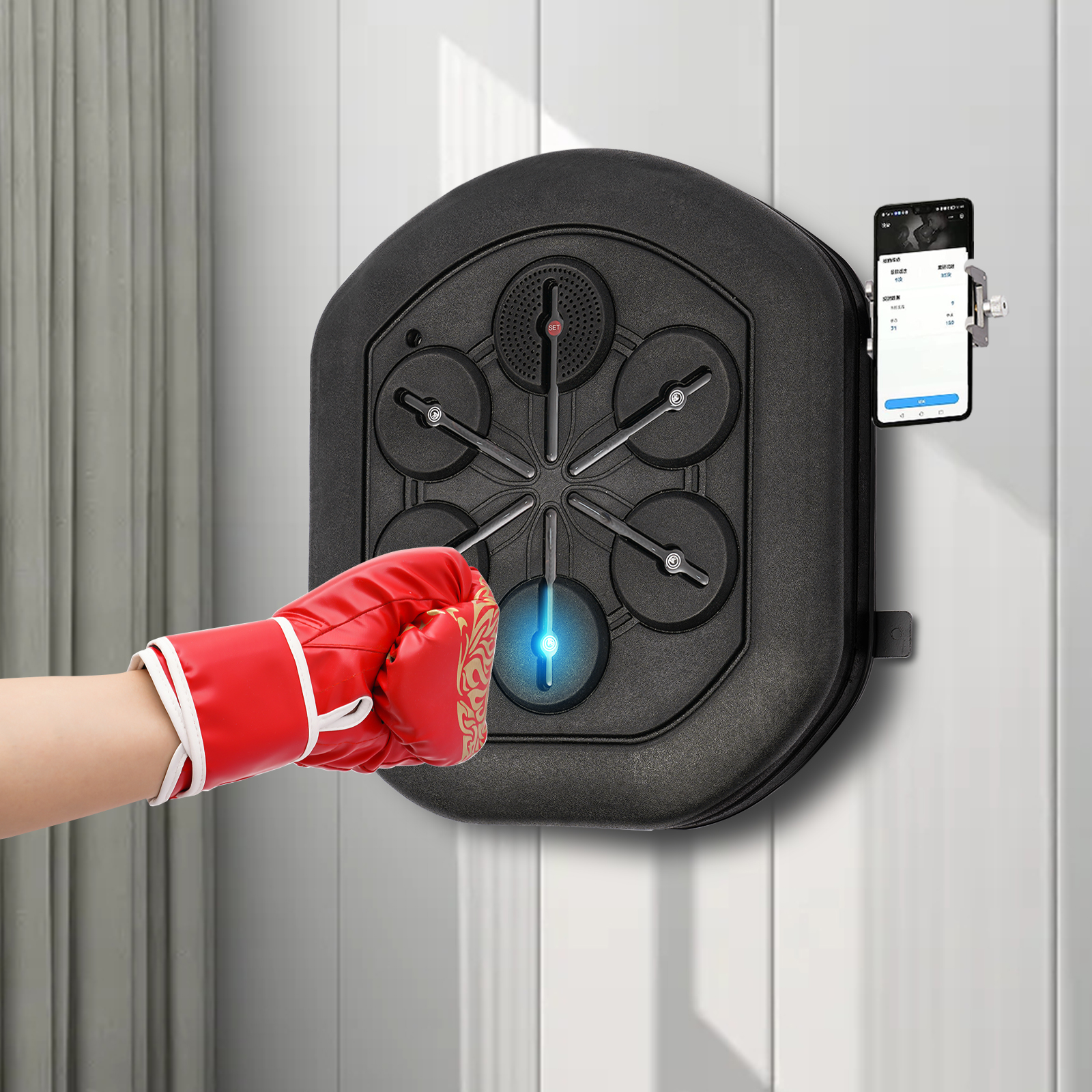 Music Boxing Machine Wall-Moun - Led Gloves Music review and price