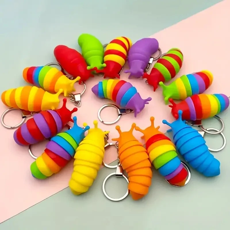 Mini Fidget Slug Keychain Toys - Electronics Gadgets Bag review and price