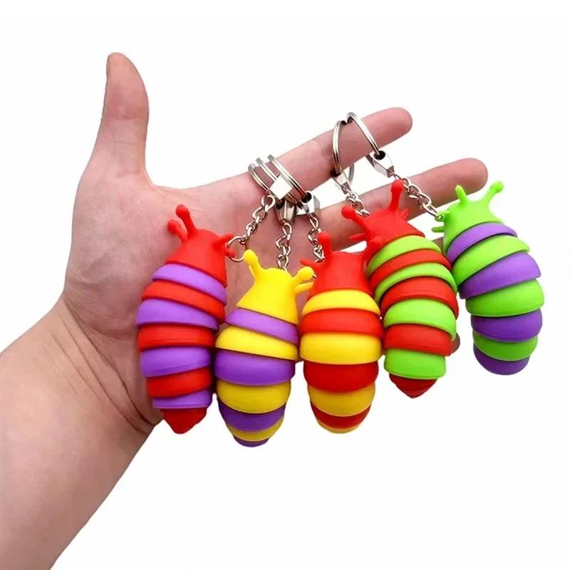 Mini Fidget Slug Keychain Toys - Electronics Gadgets Bag review and price