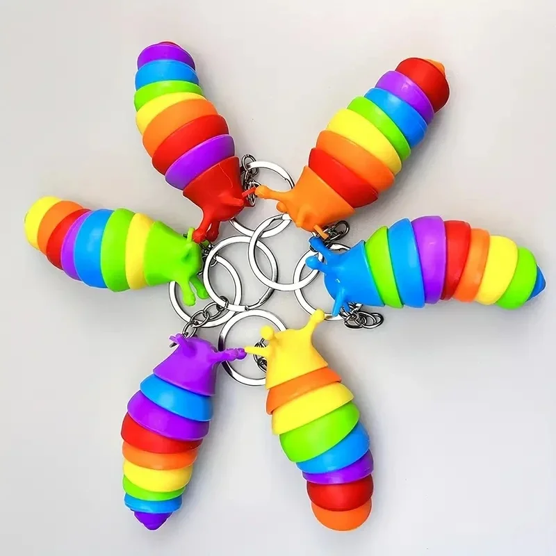 Mini Fidget Slug Keychain Toys - Electronics Gadgets Bag review and price