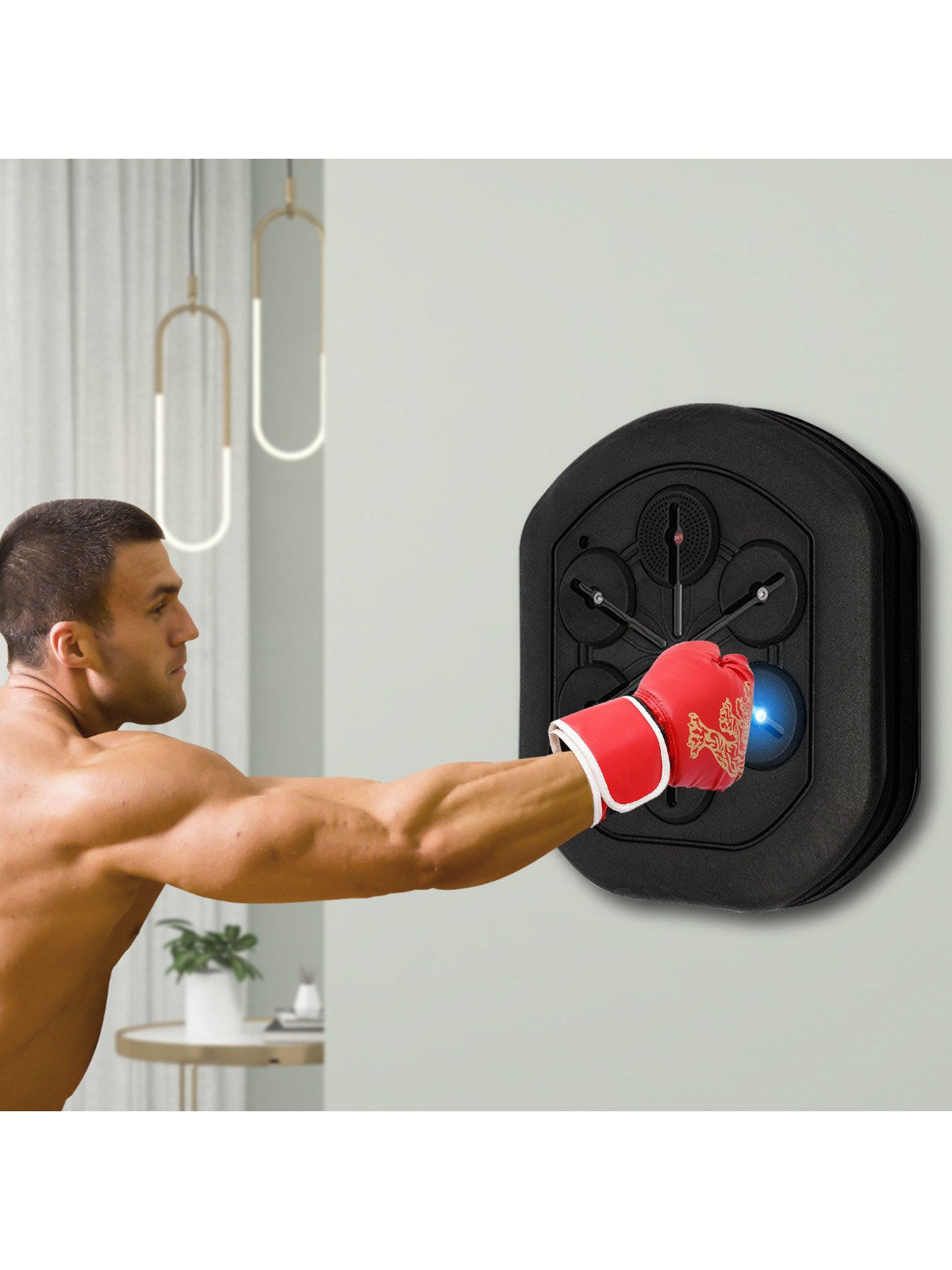 Smart Music Boxing Machine wit - Led Gloves Music review and price