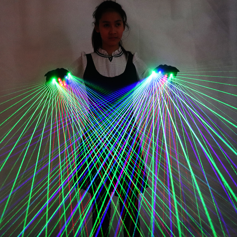 2 in 1 RGB Laser Gloves Multi- - Led Gloves Music review and price