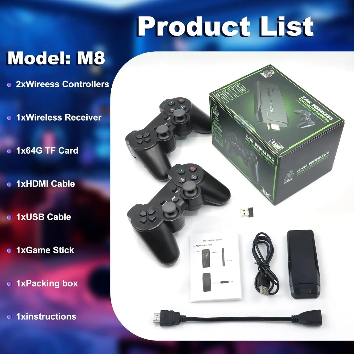 M8 Retro Gaming Stick with 9 S - Retro Game Controller Usb review and price