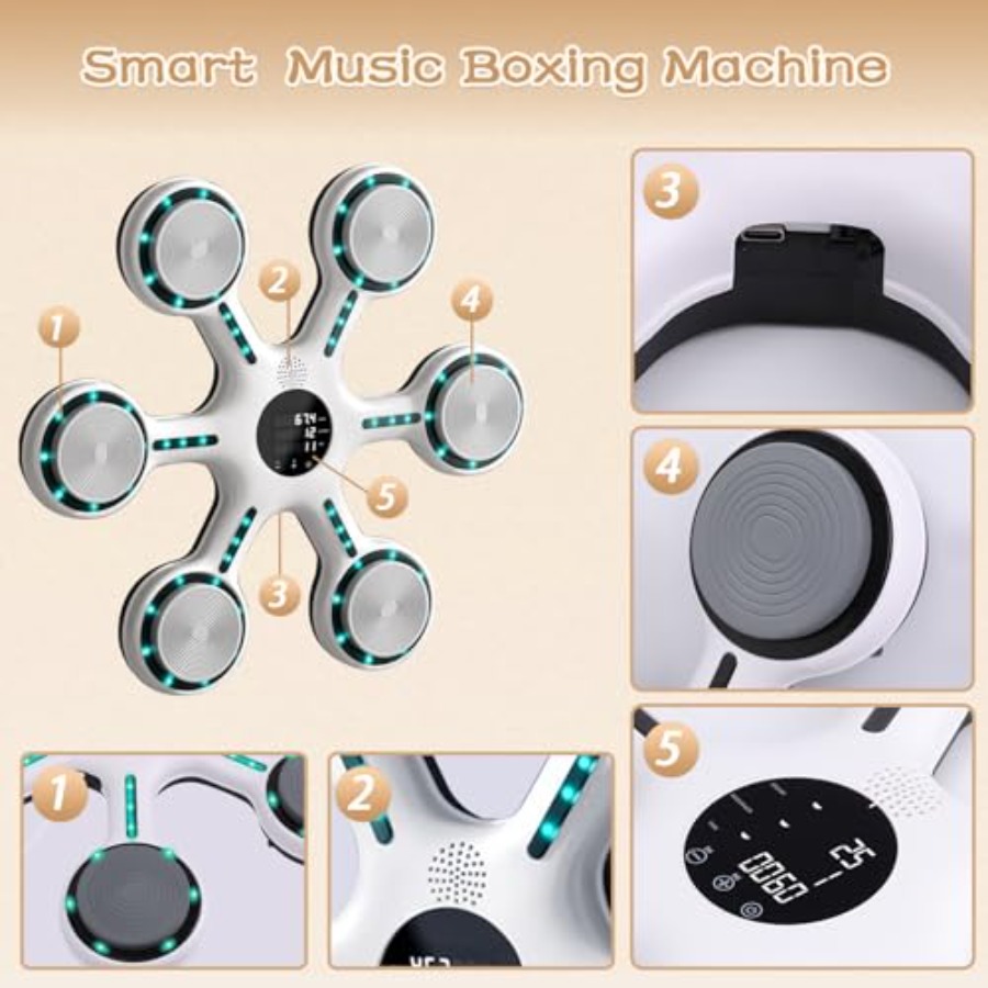 Wall Mounted Music Boxing Mach - Led Gloves Music review and price
