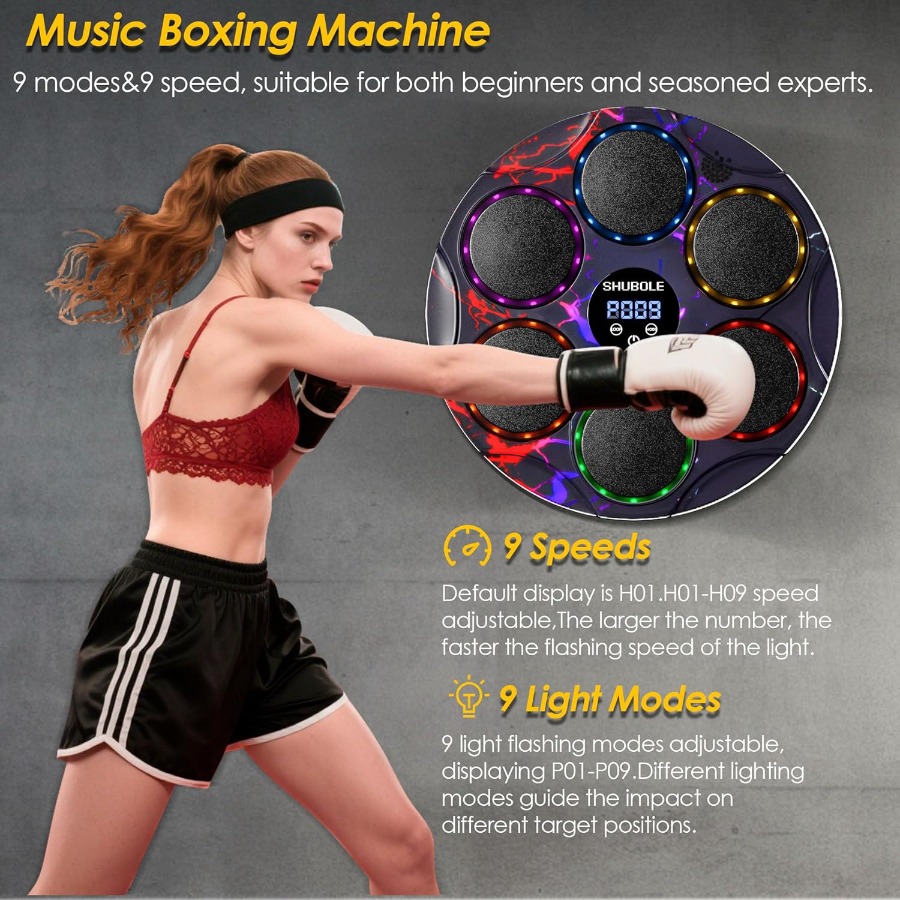 Wall Mounted Music Boxing Mach - Led Gloves Music review and price