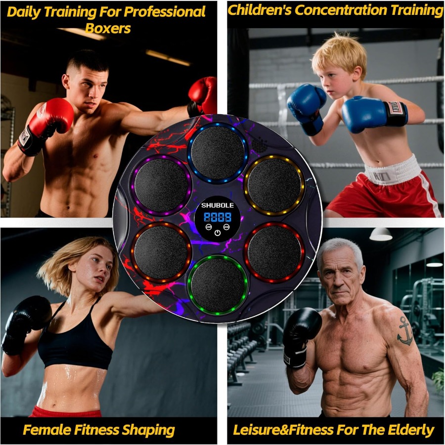 Wall Mounted Music Boxing Mach - Led Gloves Music review and price
