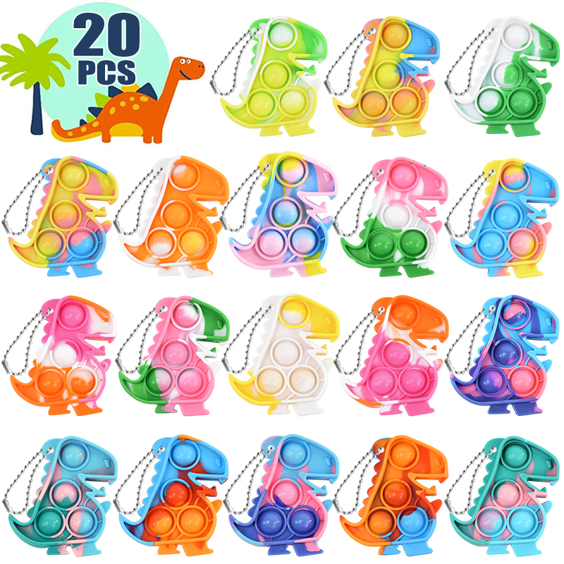 10/20pcs Mini Dinosaur Pop Key - Electronics Gadgets Bag review and price
