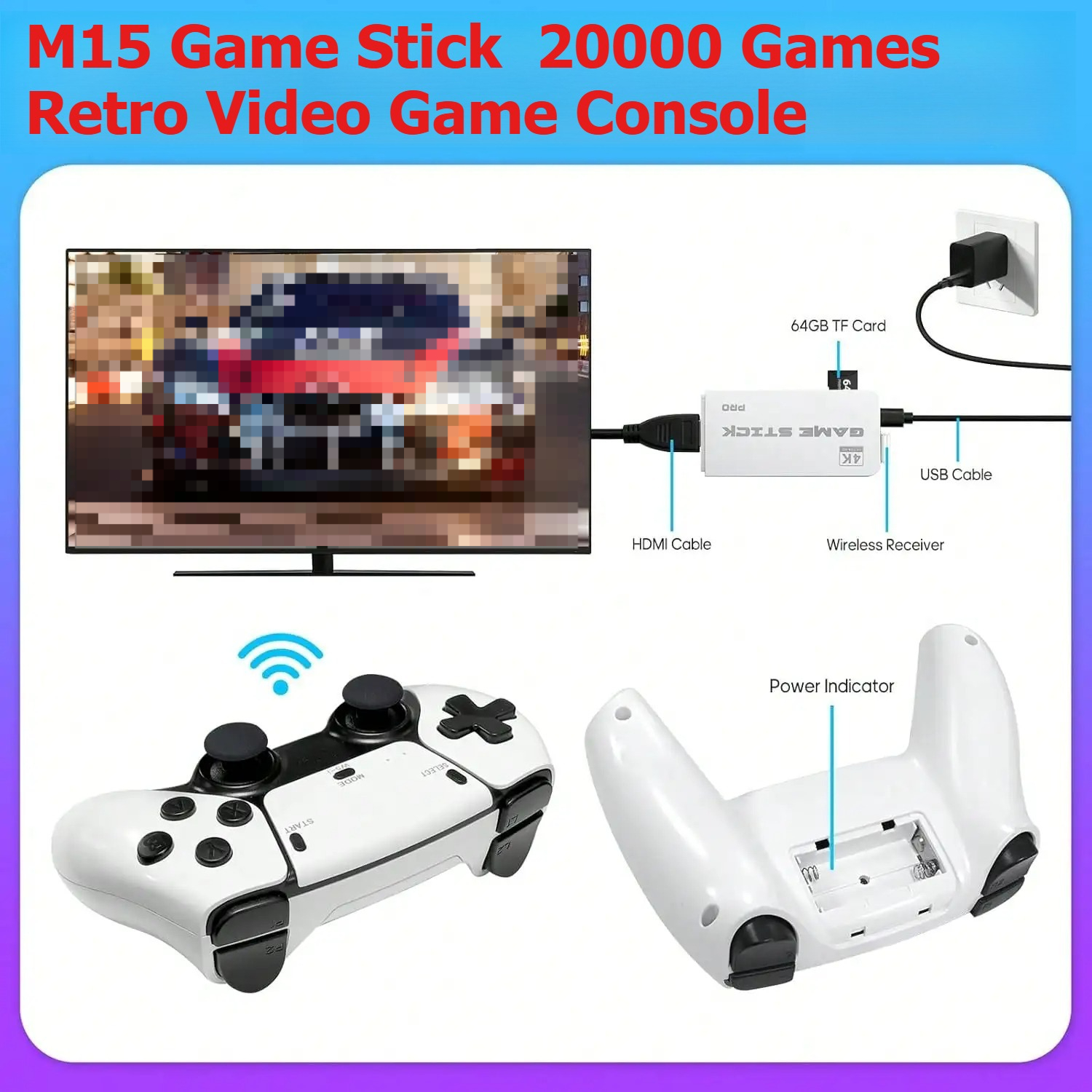 M15 Retro Video Game Console 2 - Retro Game Controller Usb review and price